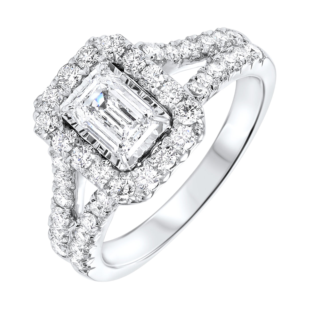 14Kt White Gold Diamond 1 1/2Ctw Ring
