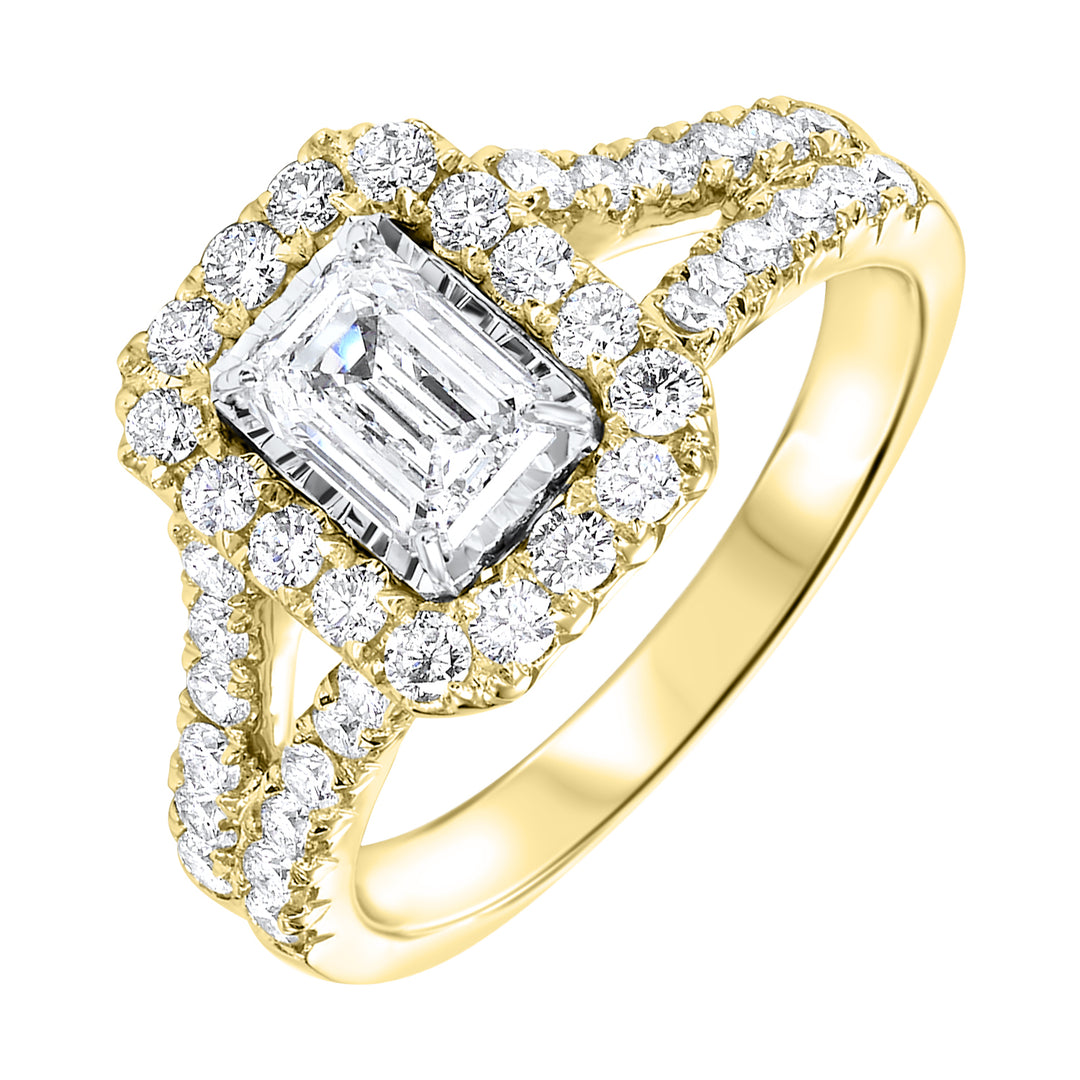14Kt Yellow Gold Diamond 1 1/2Ctw Ring