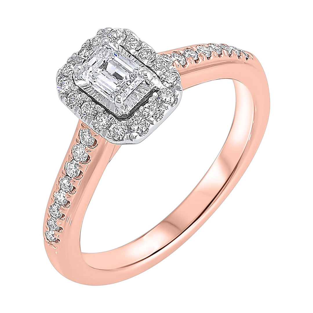 14Kt White Rose Gold Diamond 1/2Ctw Ring