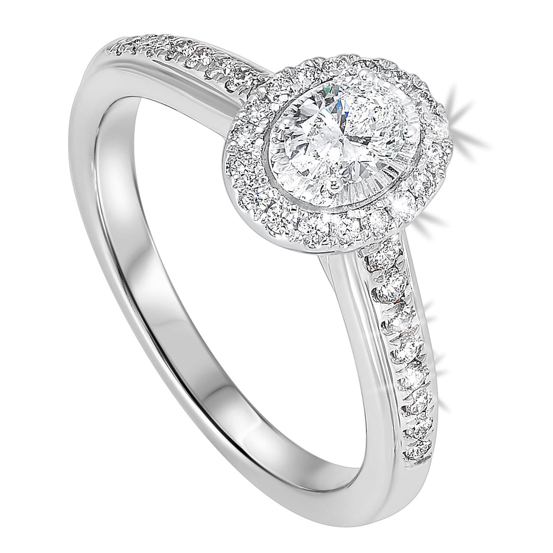 14Kt White Gold Diamond 1/2Ctw Ring