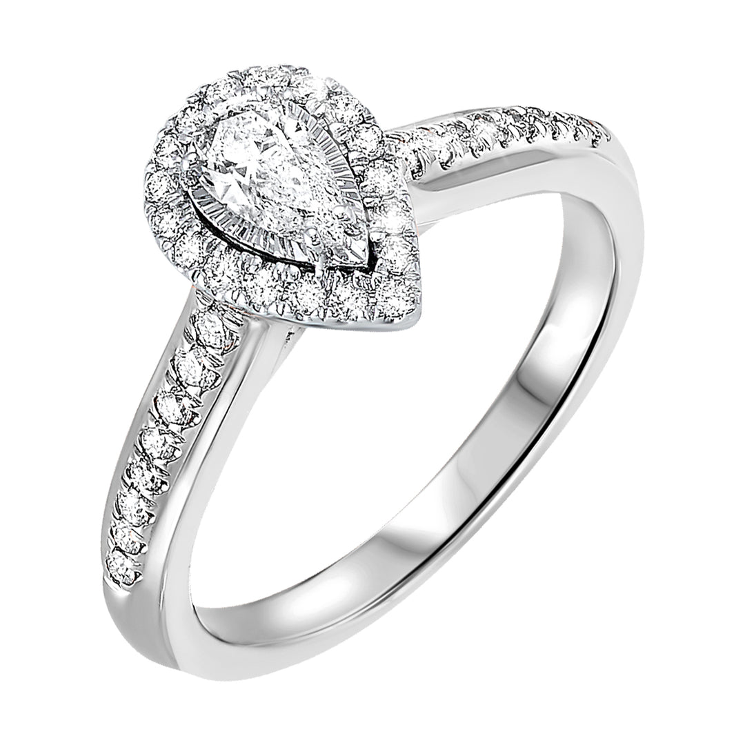 14Kt White Gold Diamond 1/2Ctw Ring