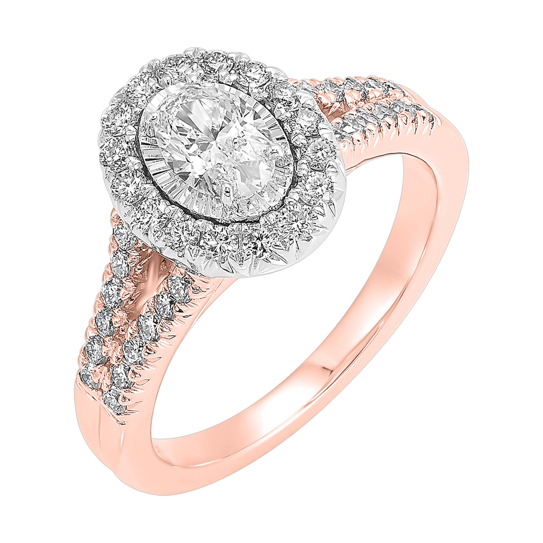 14Kt Rose Gold Diamond 1Ctw Ring