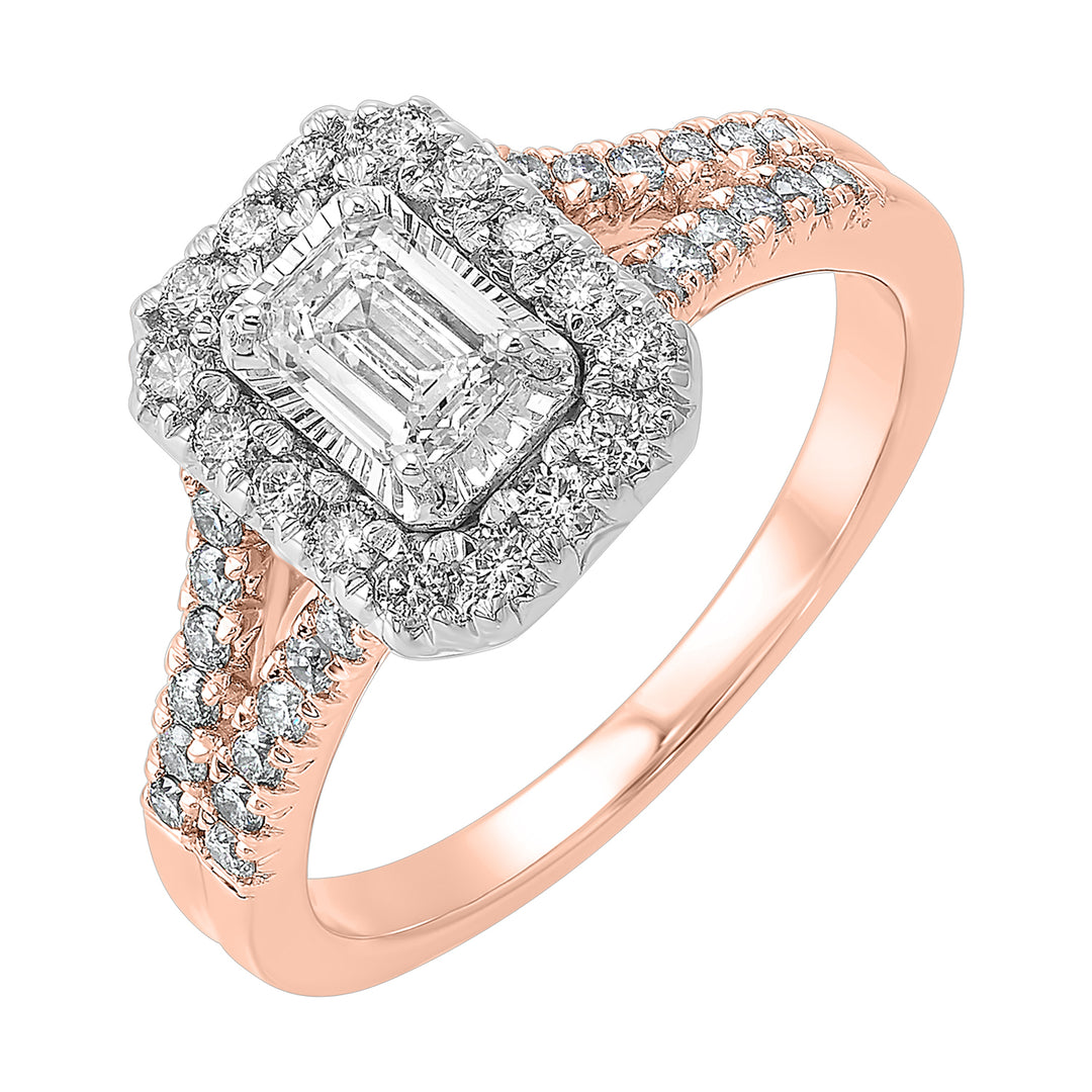 14Kt Rose Gold Diamond 1Ctw Ring