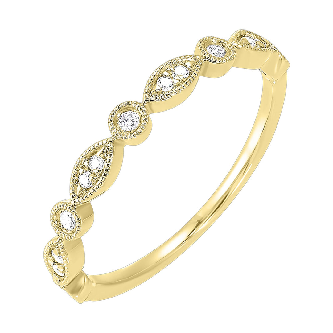 10Kt Yellow Gold Diamond 1/10Ctw Ring