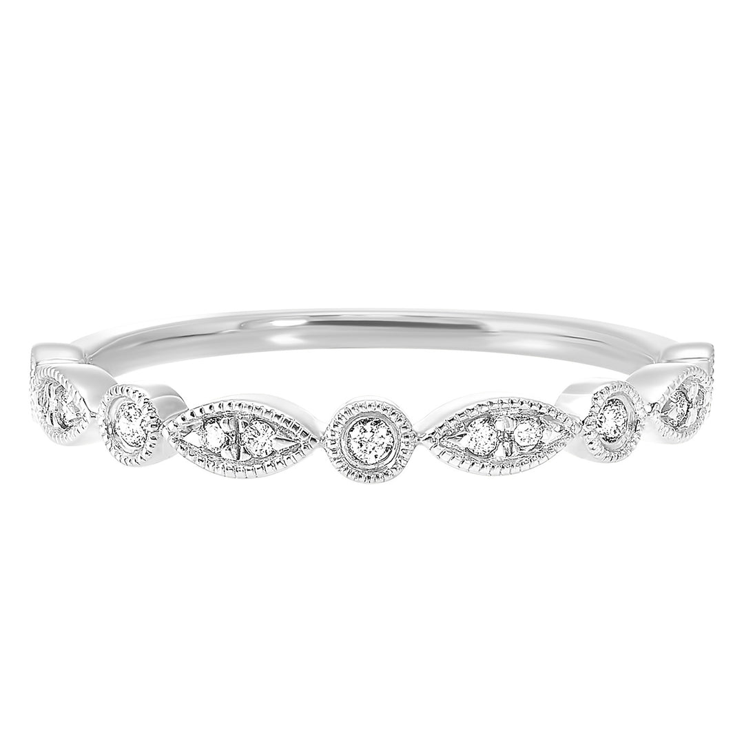 14Kt White Gold Diamond 1/10Ctw Ring