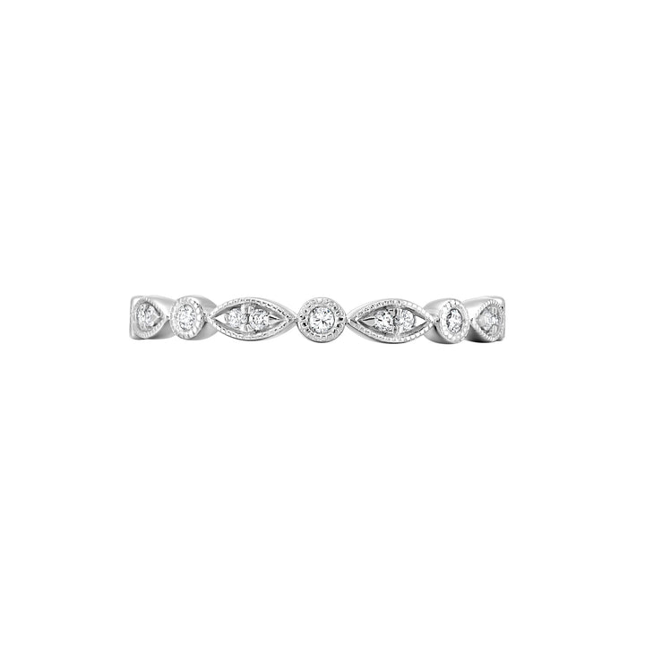 14Kt White Gold Diamond 1/10Ctw Ring