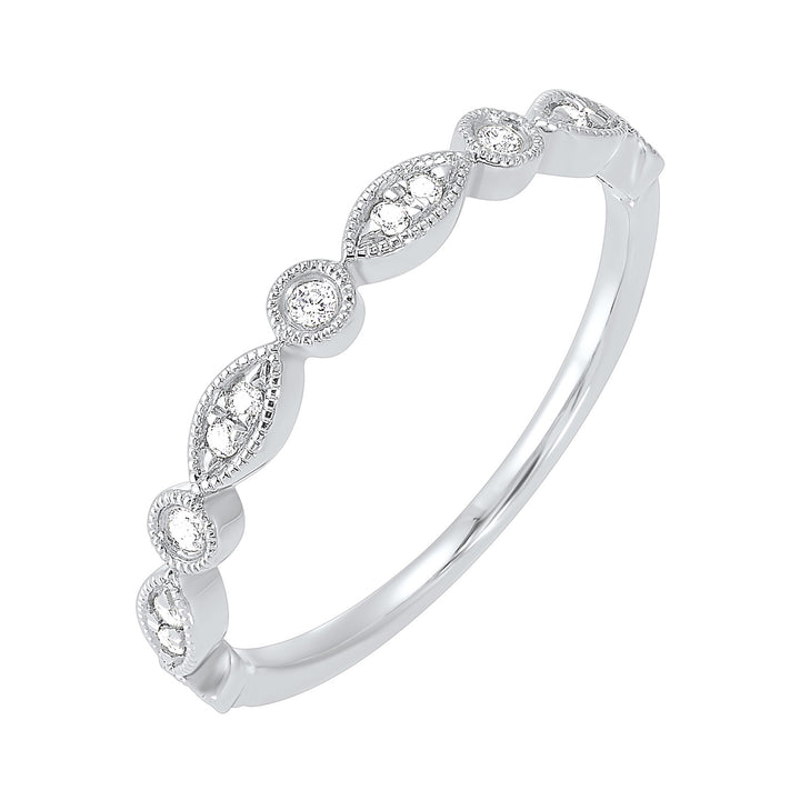 14Kt White Gold Diamond 1/10Ctw Ring