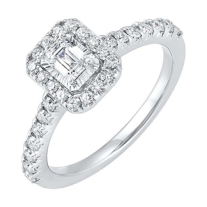 14Kt White Gold Diamond 3/4Ctw Ring
