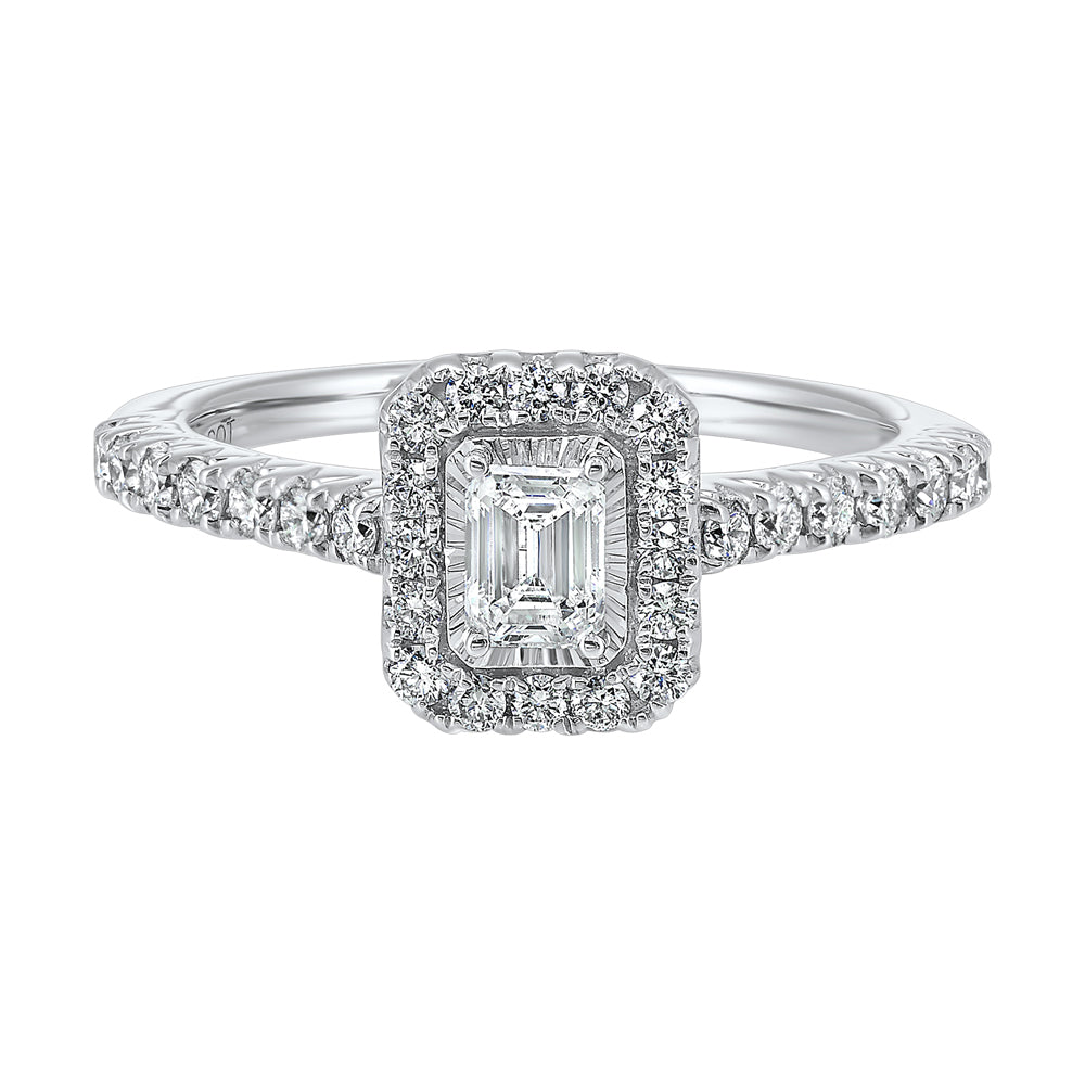 14Kt White Gold Diamond 3/4Ctw Ring