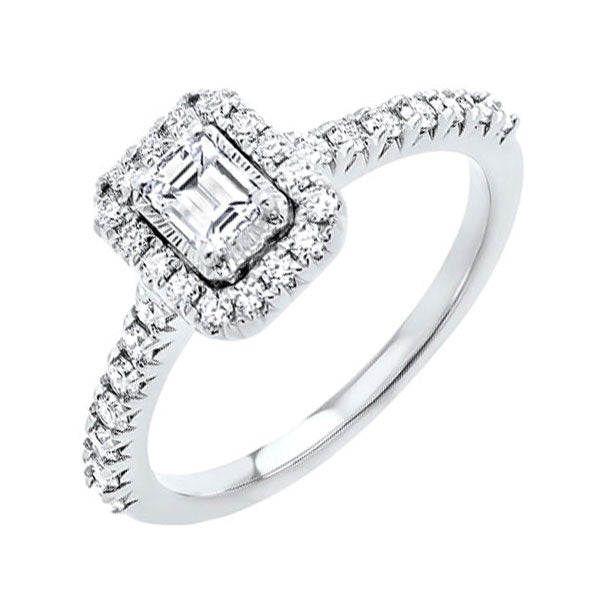 14Kt White Gold Diamond 1Ctw Ring