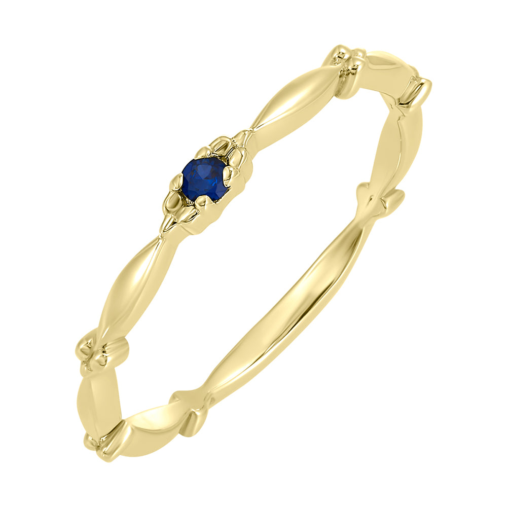 10Kt Yellow Gold Sapphire 1/25Ctw Ring