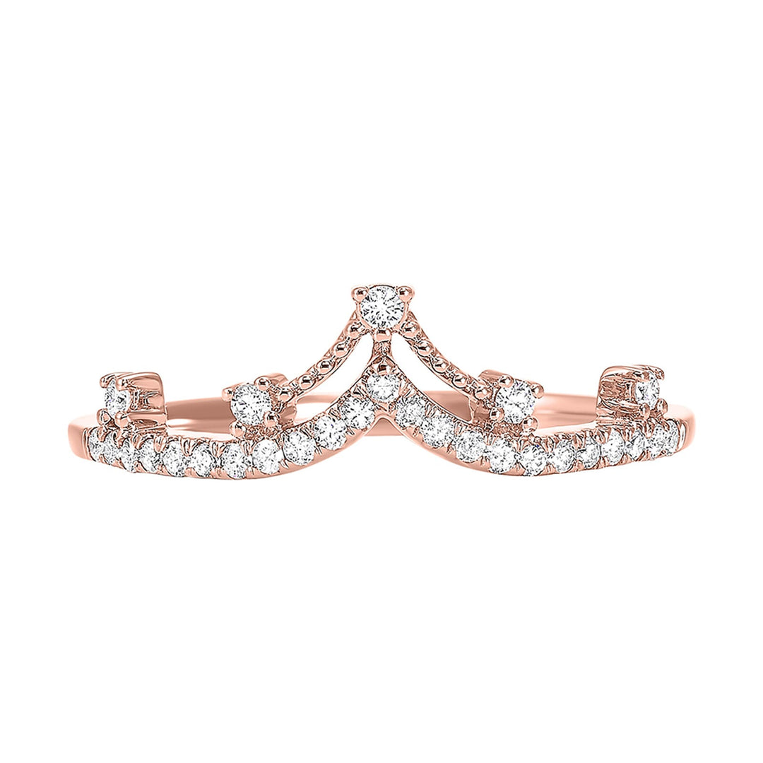 10Kt Rose Gold Diamond 1/5Ctw Ring