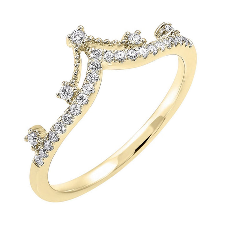 10Kt Yellow Gold Diamond 1/5Ctw Ring