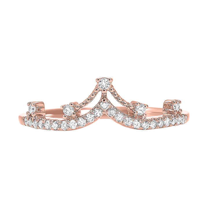 14Kt Rose Gold Diamond 1/5Ctw Ring