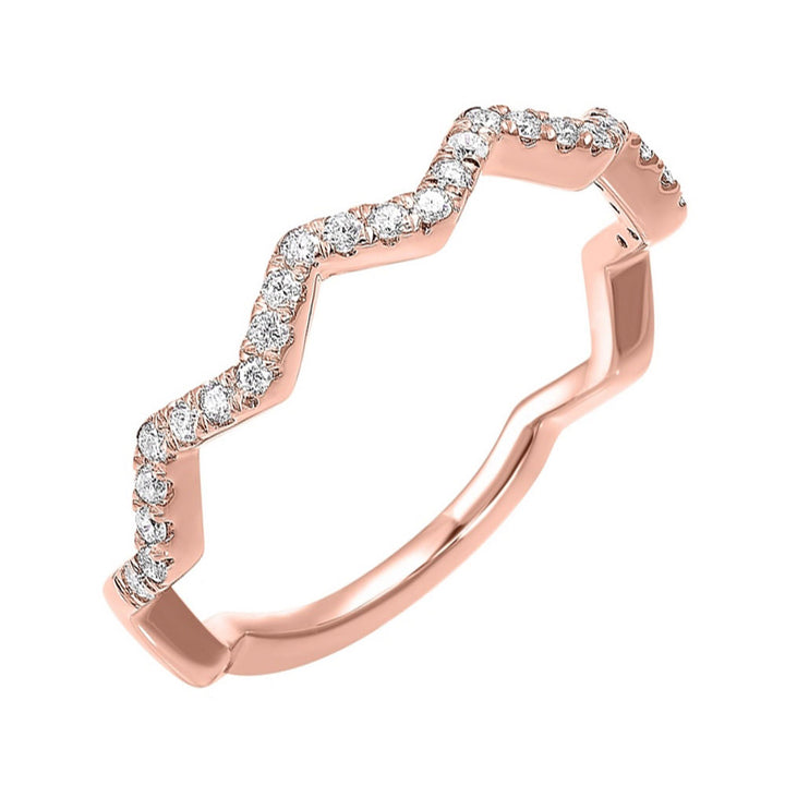 10Kt Rose Gold Diamond 1/5Ctw Ring