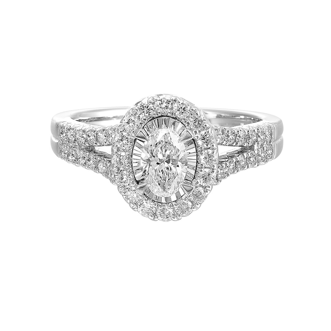 14Kt White Gold Diamond 1Ctw Ring