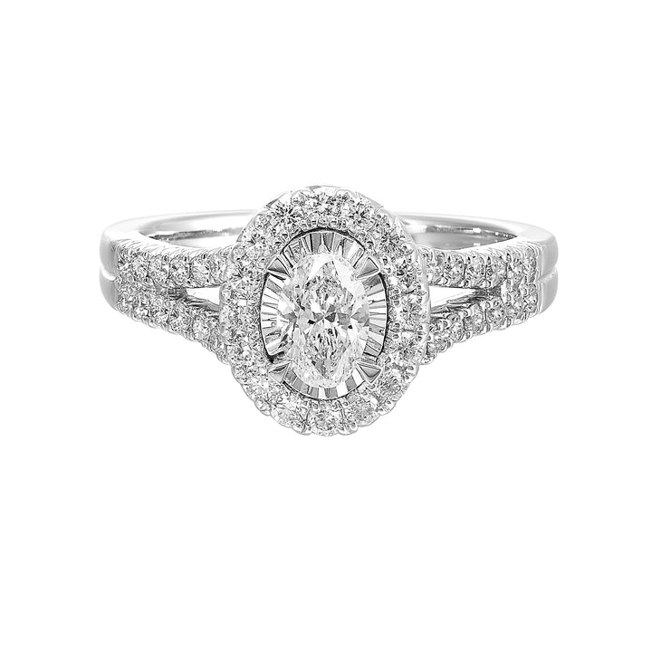 14Kt White Gold Diamond 1Ctw Ring