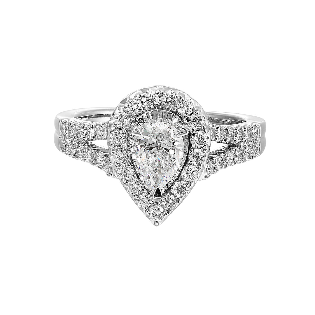 14Kt White Gold Diamond 1Ctw Ring