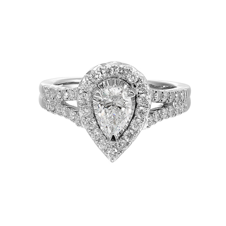 14Kt White Gold Diamond 1Ctw Ring