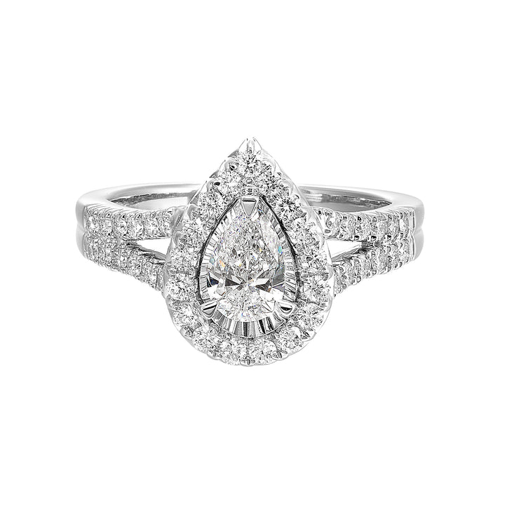 14Kt White Gold Diamond 1Ctw Ring