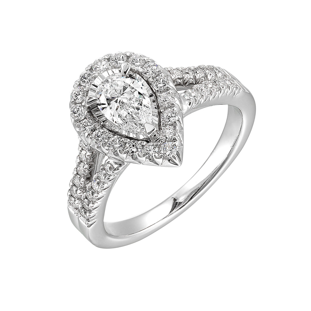 14Kt White Gold Diamond 1Ctw Ring
