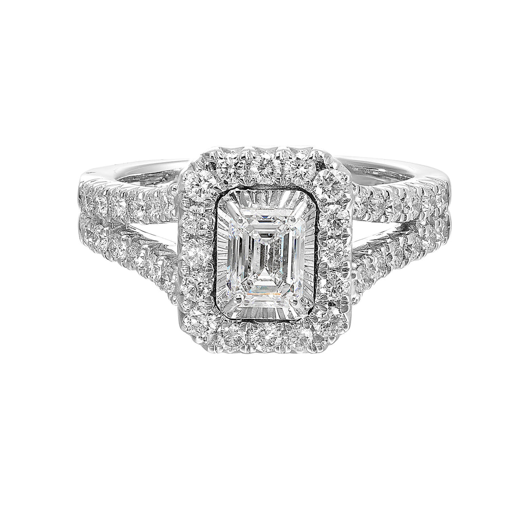 14Kt White Gold Diamond 1 1/2Ctw Ring