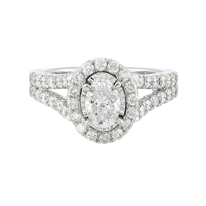 14Kt White Gold Diamond 1 1/2Ctw Ring