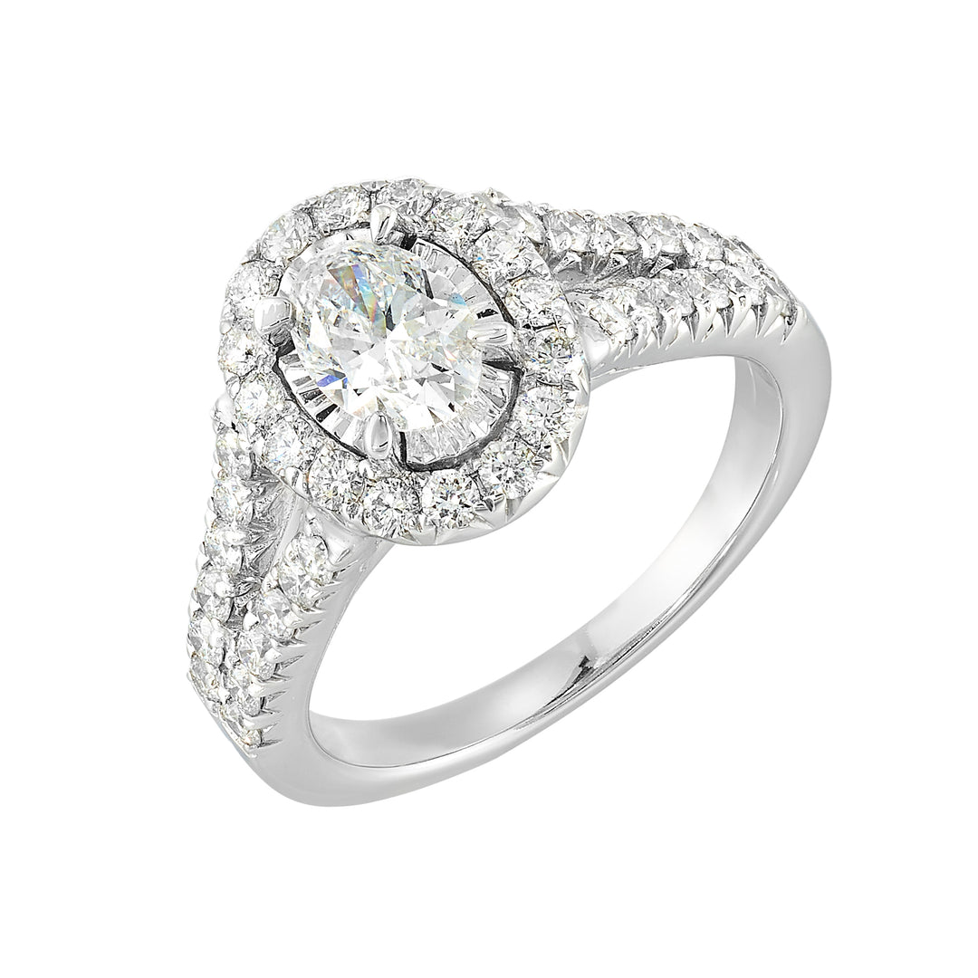 14Kt White Gold Diamond 1 1/2Ctw Ring
