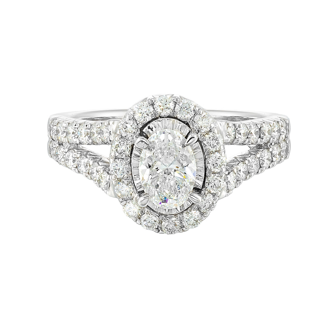 14Kt White Gold Diamond 1 1/2Ctw Ring