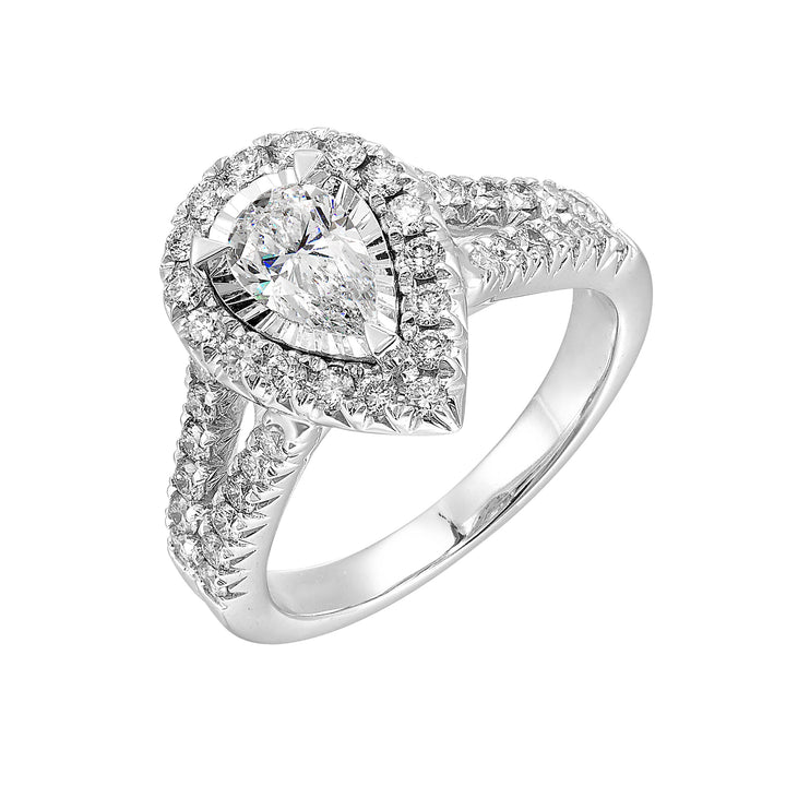 14Kt White Gold Diamond 1 1/2Ctw Ring