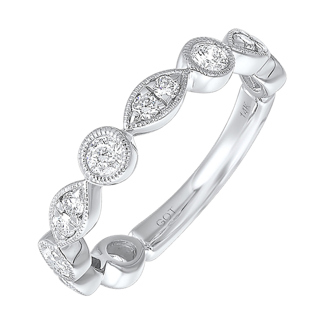 14Kt White Gold Diamond 5/8Ctw Ring