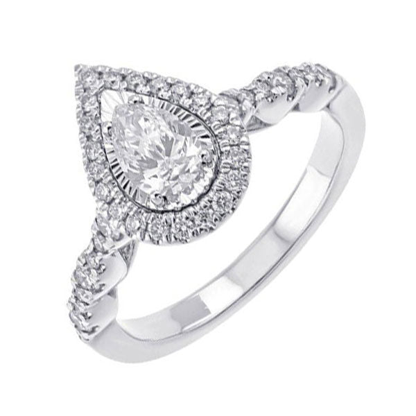 14Kt White Gold Diamond 5/8Ctw Ring