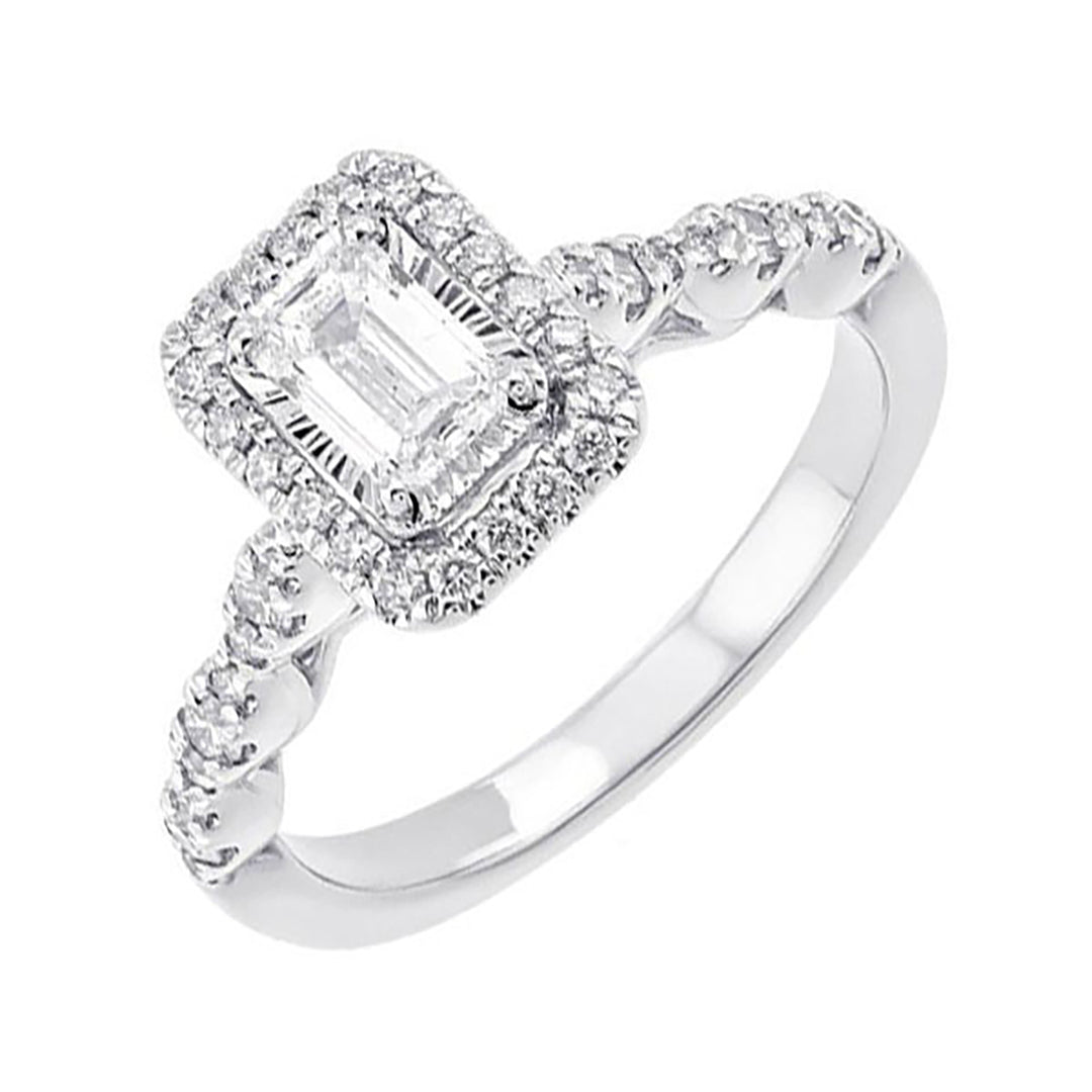 14Kt White Gold Diamond 5/6Ctw Ring