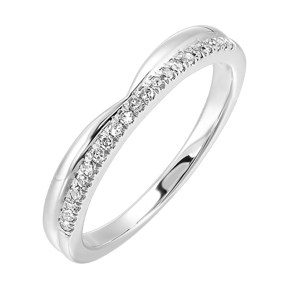 10Kt White Gold Diamond 1/8Ctw Ring