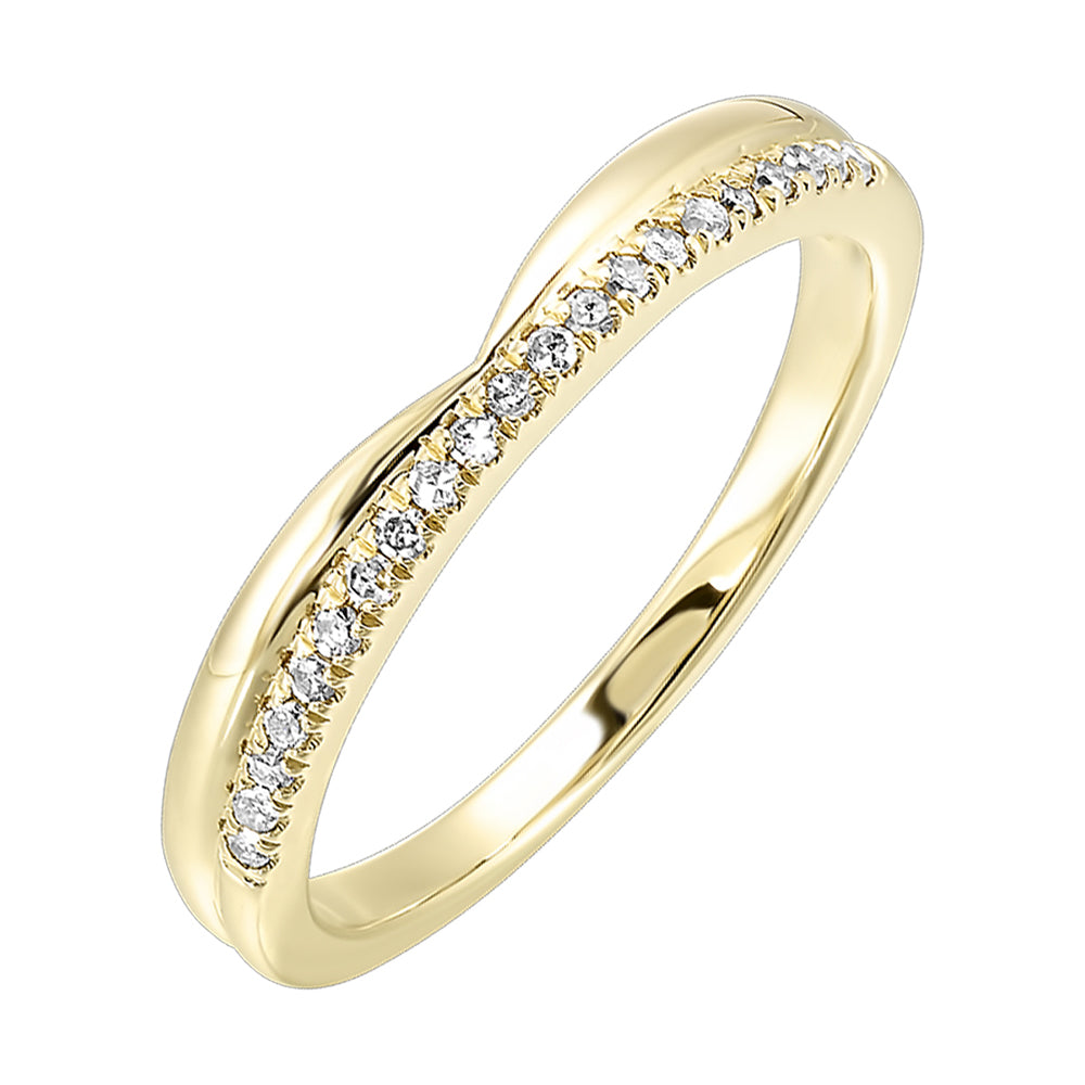 10Kt Yellow Gold Diamond 1/8Ctw Ring