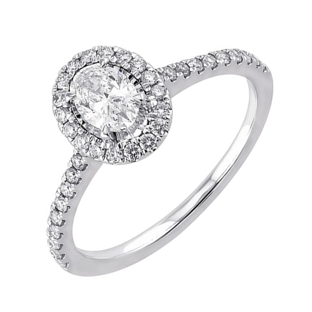 14Kt White Gold Diamond 1/2Ctw Ring