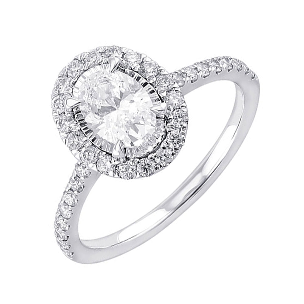 14Kt White Gold Diamond 1Ctw Ring