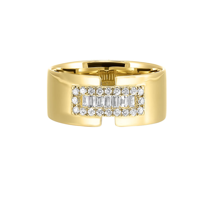 14Kt Yellow Gold Diamond 1/4Ctw Ring