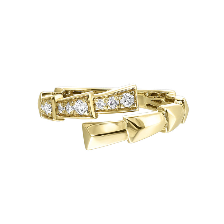 14Kt Yellow Gold Diamond 1/5Ctw Ring