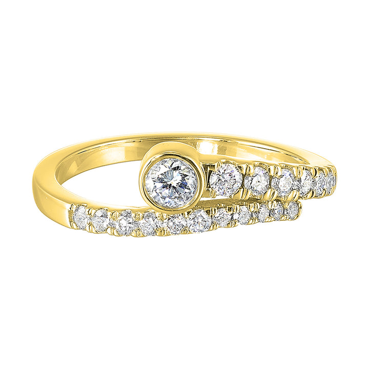 14Kt Yellow Gold Diamond 1Ctw Ring