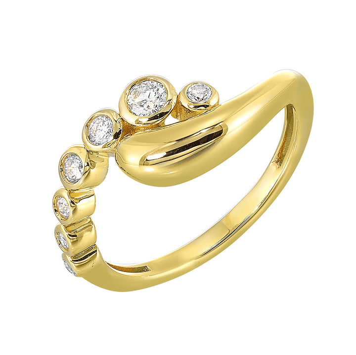 10Kt Yellow Gold Diamond 1/4Ctw Ring