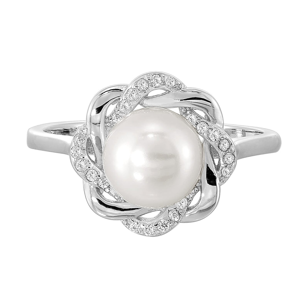 Silver Pearl Ring