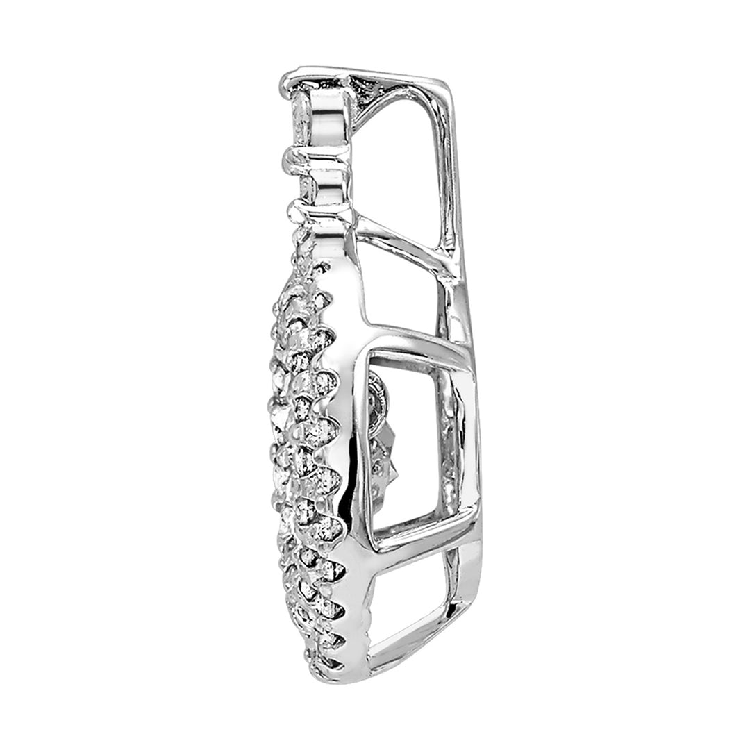 14Kt White Gold Diamond 3/8Ctw Pendant