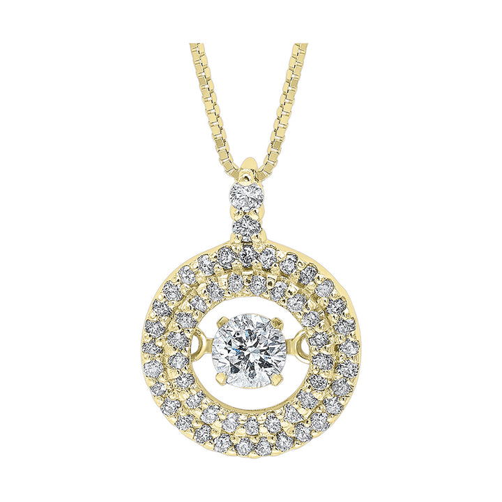 14Kt Yellow Gold Diamond 3/8Ctw Pendant