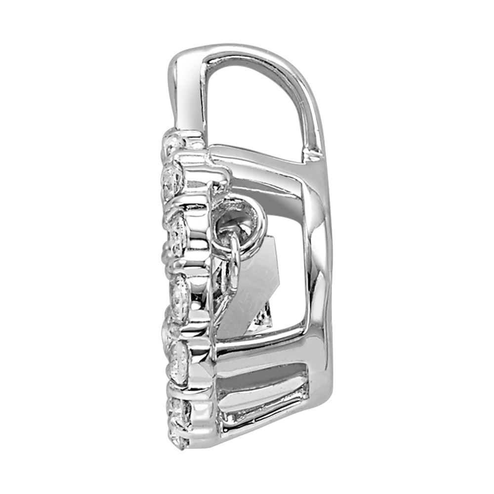 14Kt White Gold Diamond 1/2Ctw Pendant