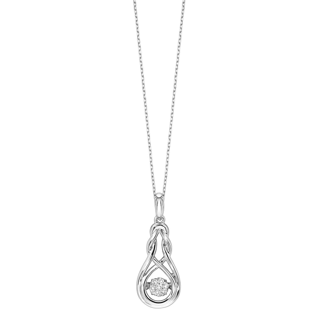 Silver Diamond 1/10Ctw Pendant