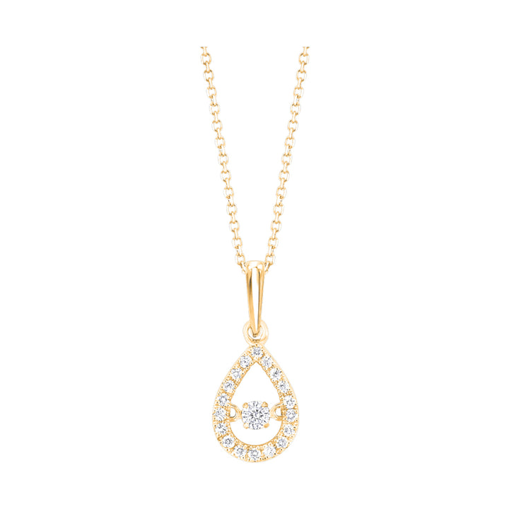 10Kt Yellow Gold Diamond 1/5Ctw Pendant