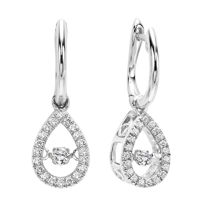 10Kt White Gold Diamond 1/5Ctw Earring