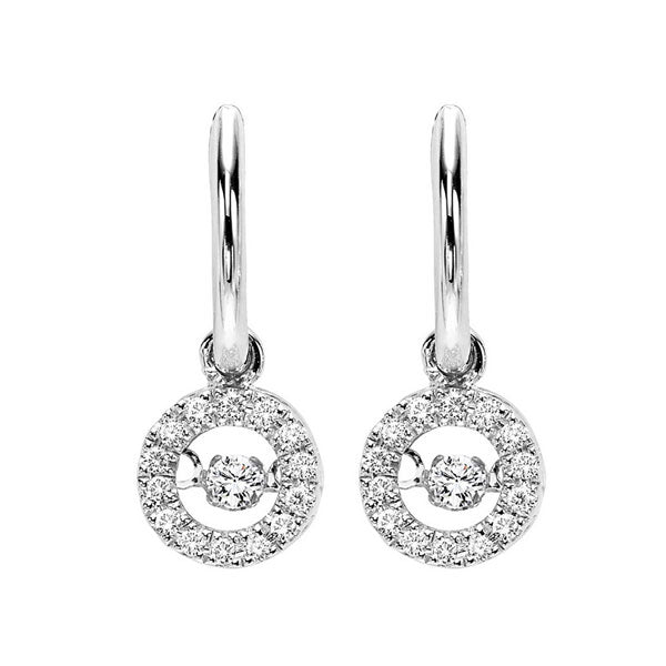 10Kt White Gold Diamond 1/5Ctw Earring