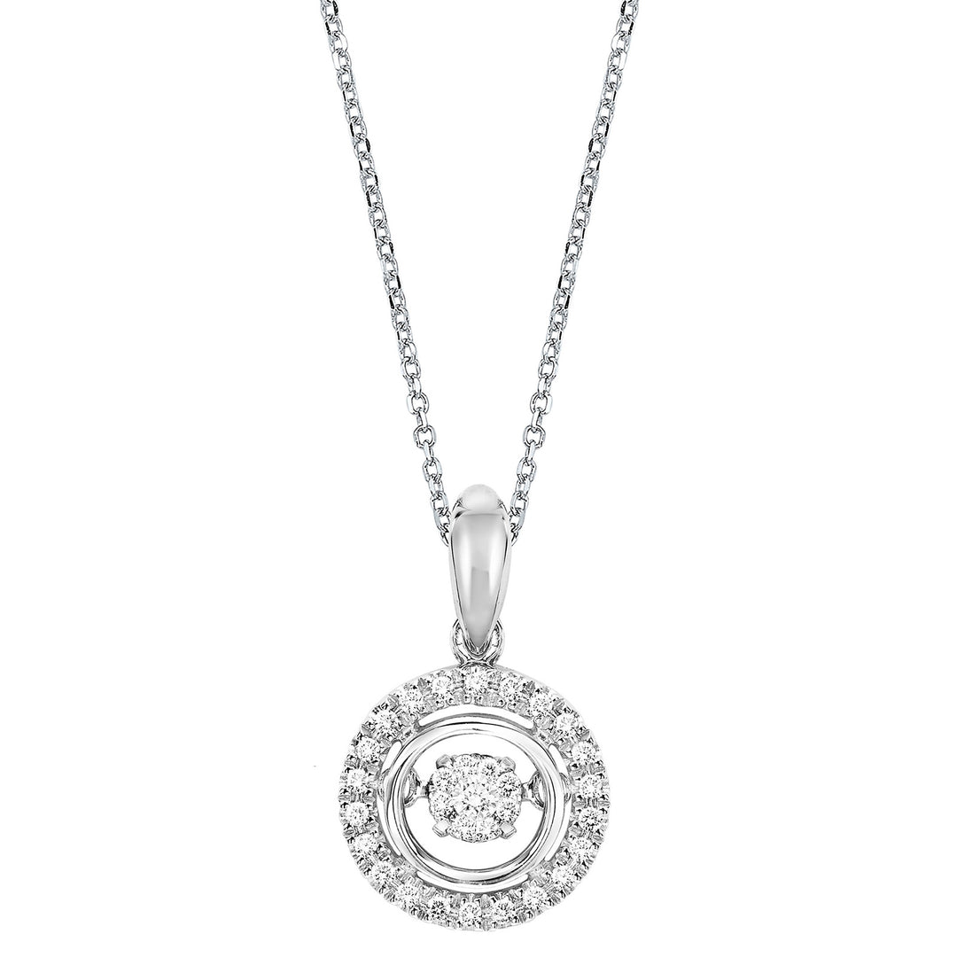 Silver Diamond 1/10Ctw Pendant